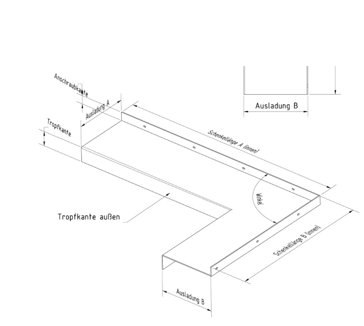 Sonderbauteile Fensterbänke